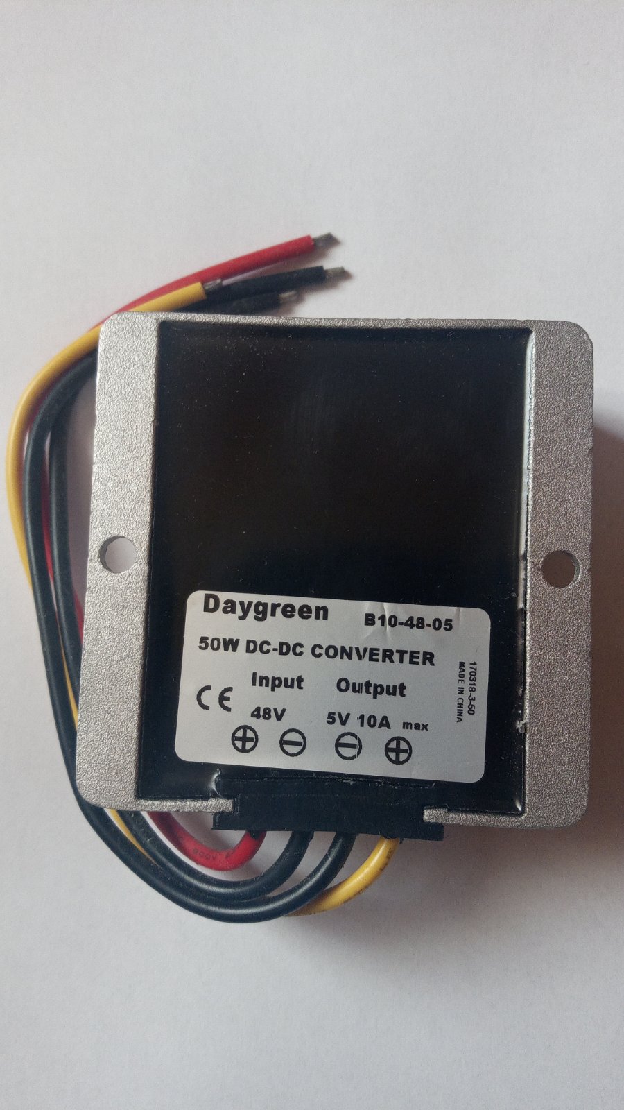 Waterproof buck converter 48V - 5 V 2
