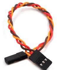 22AWG extension cable for servos JR female female twisted (20cm)